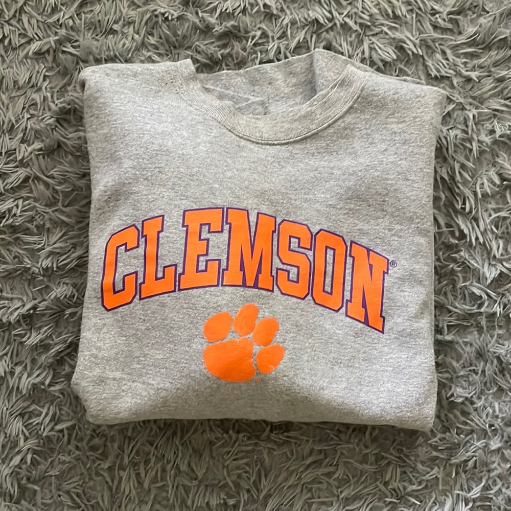 clemson light grey sweatshirt